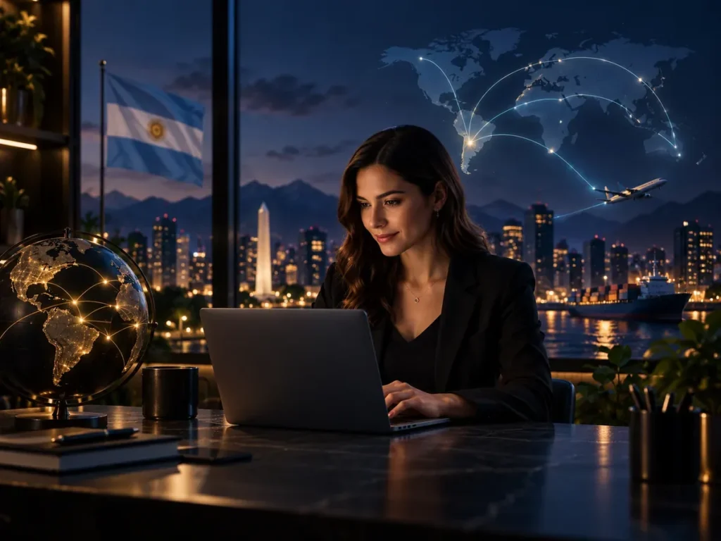 Visual editorial sobre pasarela local vs global en argentina: qué cambia al vender afuera